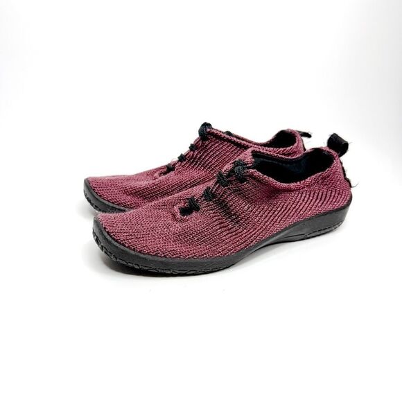 Arcopedico L2 Burgundy Knit Sneakers Women’s Size 39 EU / 8 US - Made in Portuga - Picture 1 of 7